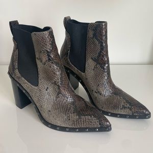 Charles by Charles David Snakeskin Booties